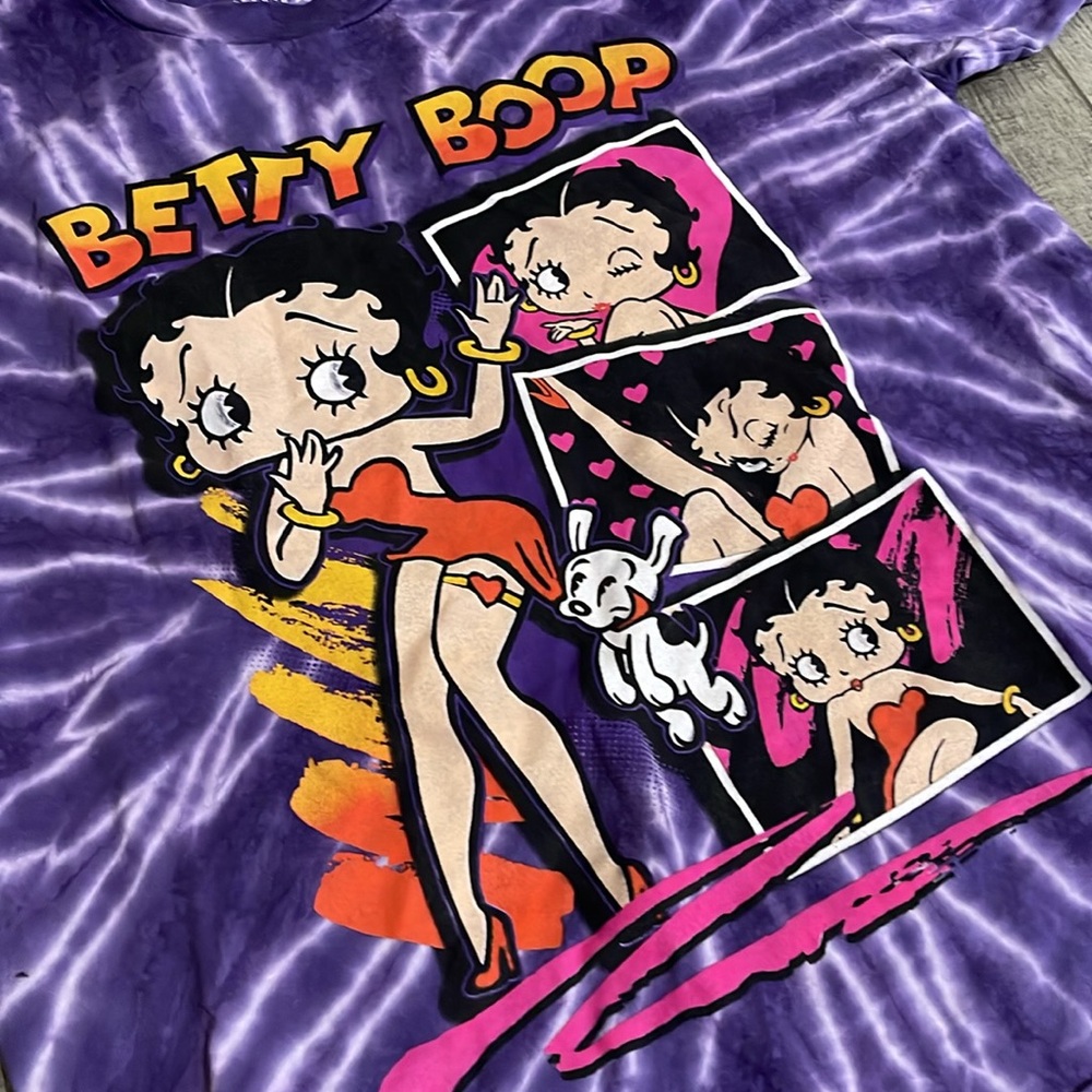 Betty Boop Graphic Purple Tee - Picture 2 of 4